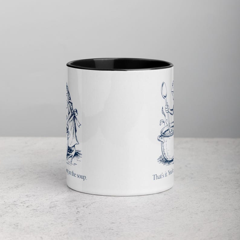 Funny Frog Mug Thats It Youre Going In The Soup Mug, Frog Chef Coffee Mug, Dark Humor Frog Cup, Frog Lover Gift, Cottagecore Frog Mug