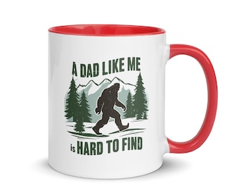 Lustige Big Foot Tasse für Papa - einen Vater wie ich ist schwer zu finden - Geschenk zum Vatertag, Sasquatch Kaffeetasse, Papa Scherzbecher, Papa Geschenkidee
