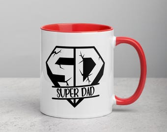 Super Dad-mok | Grappig vaderdagcadeau van kinderen | Mok beste vader ooit | Verjaardagscadeau vader | Hero Dad-mok | Cadeau-idee voor papa | Cadeau voor hem