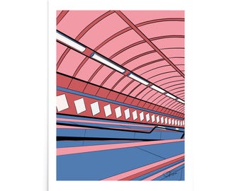 Wall Print- “London Escalators”