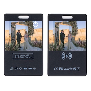 Tarjeta de seguimiento personalizada Apple AirTag Wallet, búsqueda precisa, 1,16 mm de grosor, carga magnética inalámbrica, altavoz, tarjeta de seguimiento de mascotas personalizada
