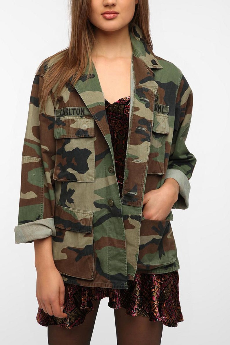 Vintage Military Camo Jacket