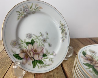 ROCHELLE By Grace China 6.5” Bread And Butter Plates Made In Japan Set Of 7