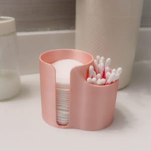 Cotton Pad Holder, Bathroom Organizer, Qtip Holder, Cotton dispenser, Cotton Swab Storage, Q-tip Container