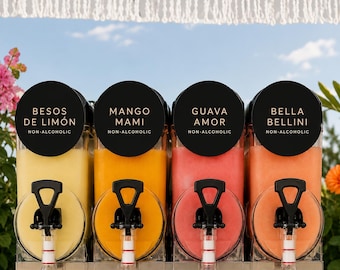 Letreros acrílicos personalizados para sabores / Etiquetas para bebidas de máquinas de granizados / Exhibidores de yogur helado, té de burbujas y batidos