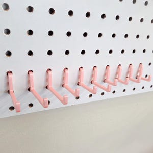 Pegboard Hooks Set for 1/4 Standard Pegboard,  Scissors Holder, Craft room Storage Garage Organizer Home Office Organization