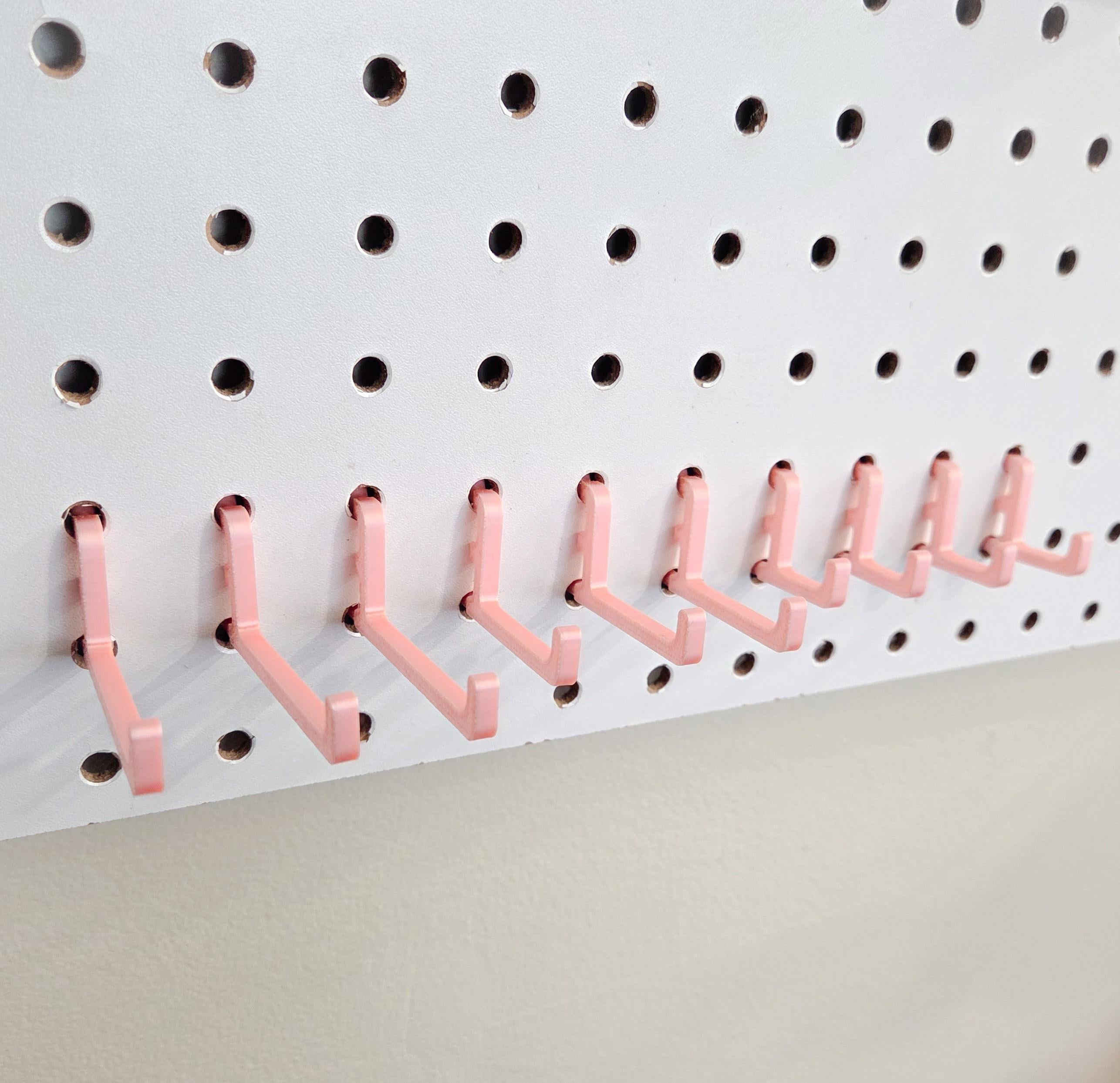 Pegboard Hooks Set for 1/4 Standard Pegboard,  Scissors Holder, Craft room Storage Garage Organizer Home Office Organization