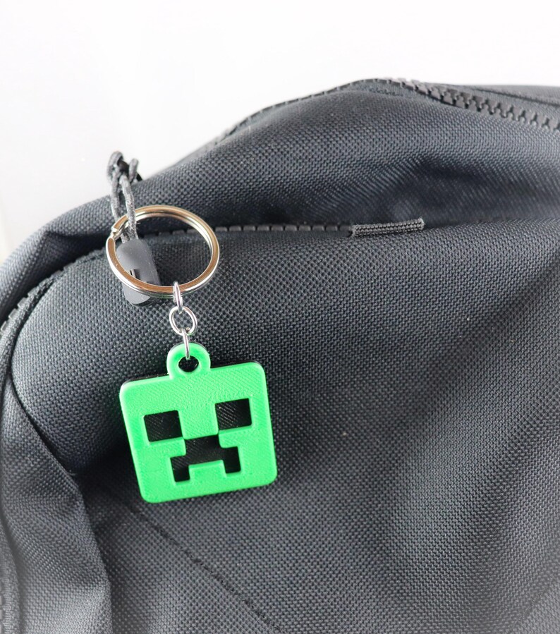 Minecraft Creeper Keychain Gamer Key Holder Gift Creeper Bag Tag ...