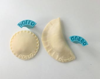 Custom Pastelito Stamp for 3” Empanadas | Food Service Size | Bakery Business Dough Flavor Tool