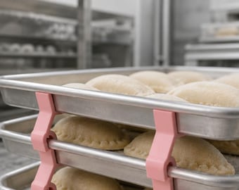 Empanadas Freezer Tray Stackers: quipes Space-Saving Baking Sheet Organizer Clips