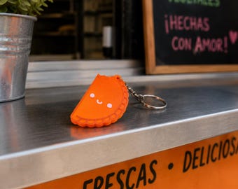 NFC Empanada Keychain – Tap to Share Menu, Digital Socials Business Marketing Tool