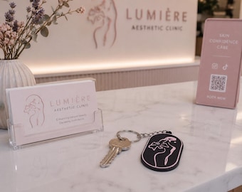 Custom Business Logo NFC Tag Keychain: Digital Business Card