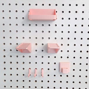 Ophangbord accessoires set voor 1/4 standaard ophangbord, schuifmaathouder, hobbykamer meetlint garage opberger thuiskantoor schaar organizer