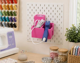 Skadis Pegboard Glue Gun Holder, Craft Room Storage Organizer