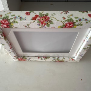 Cath Kidston ditsy flower inspired box frame polka dot spot decorated photo frame 6x4 or 8x6