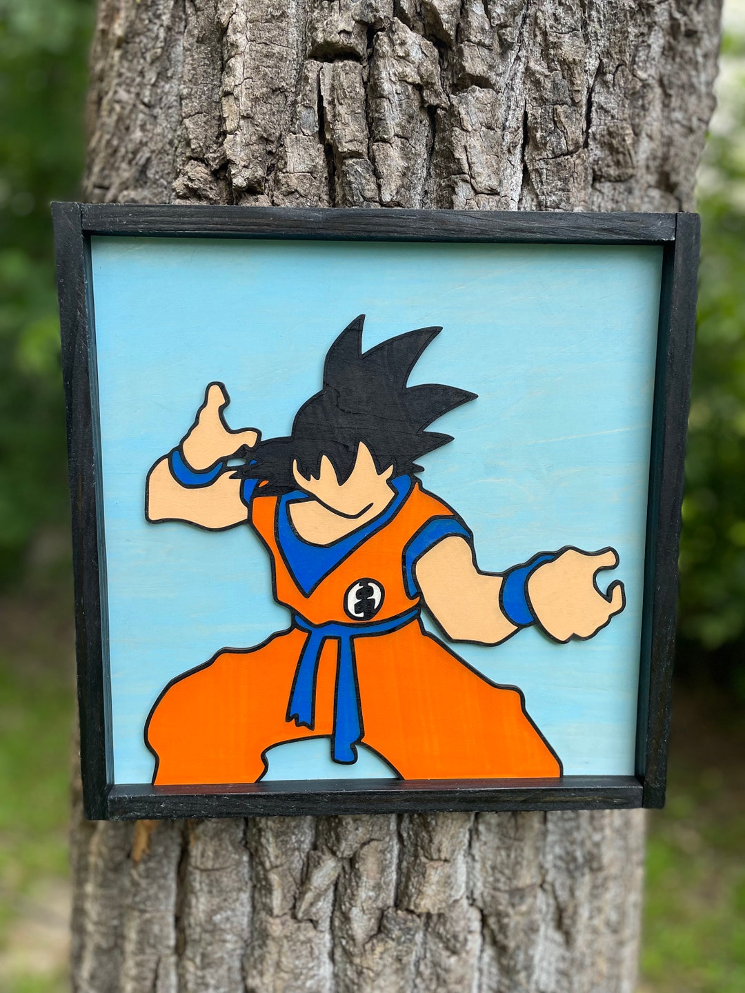 Handmade/laser Cut Goku Dragon Ball Z Themed Wall Decor/wall Art - Etsy
