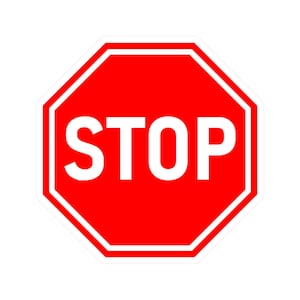 Stop Sign Sticker