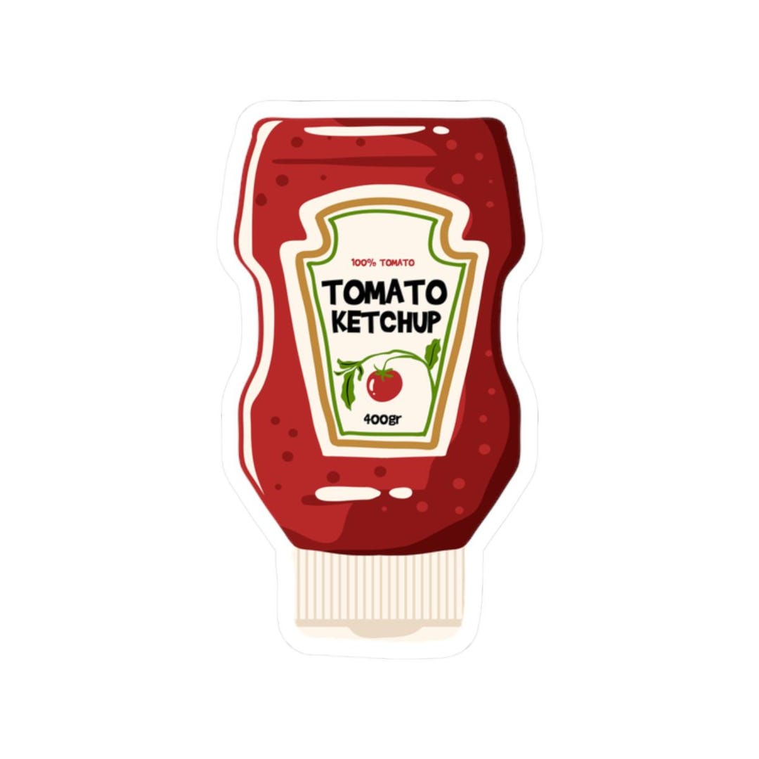 Ketchup Sticker - Etsy