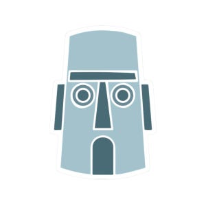 Moai Statue Sticker