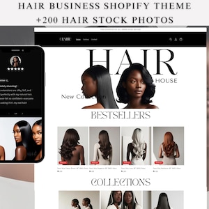 ヘアスタイリスト向けShopifyテーマ：既成ウェブサイトテンプレート＋Canvaバナー