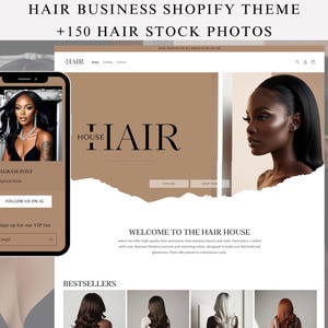 Shopware Theme Haarverlängerungen, vorgefertigte Website Vorlage, Shopilly Theme für Perücken, Haarverlängerungen, vorgefertigte Haarwebsite, Haar Stock Fotos