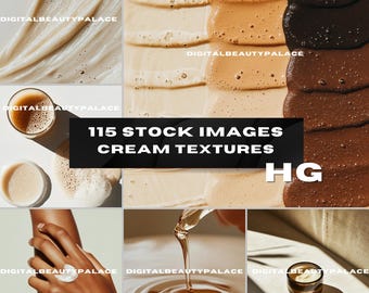 105 Skincare Texture Stock Photos: MRR PLR Bundle (Digital Download)