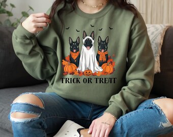 German shepherd Ghost Dogs sweatshirt,Halloween Dog Sweatshirt, Halloween Sweatshirt, Halloween Sweater, Ghost Sweatshirt, Ghost Dog Shirt
