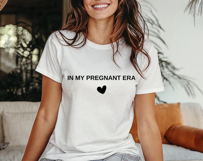 In My Pregnant Era, Im Pregnant Shirt Gift for Pregnant Daughter ...