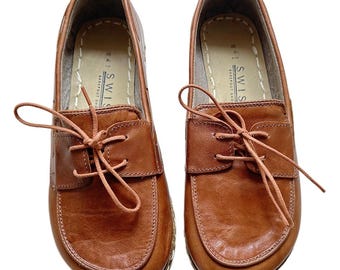 Mens Grounding Shoes, Barefoot Shoes Mens, New Crazy Brown, Groudning Shoes Copper Rivets, Leather Sole