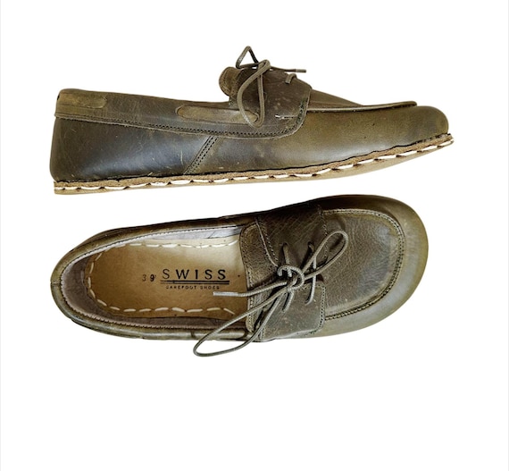 Womens Grounding Shoes, Military Green, Barefoot Shoes Women, Grounding Shoes Copper, Leather Sole
