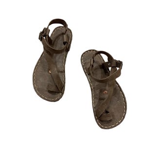 Visions Leather  Genuine Leather Sandals for Women, Summer Sandals, Flip-Flops, Flats, Slides, Thongs, Comfort Walking
