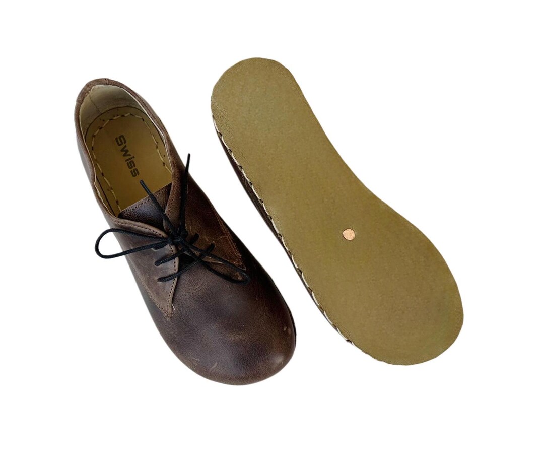 Womens Grounding Shoes Copper Rivets, Leather Sole, Barefoot Shoes ...