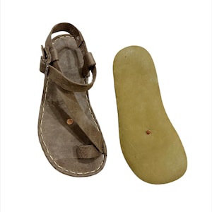Visions Leather  Genuine Leather Sandals for Women, Summer Sandals, Flip-Flops, Flats, Slides, Thongs, Comfort Walking