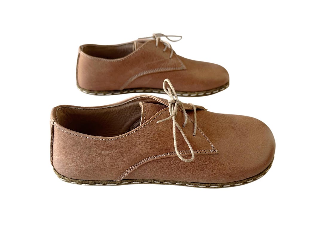 Mens Grounding Shoes, Barefoot Shoes Mens, Light Coffee