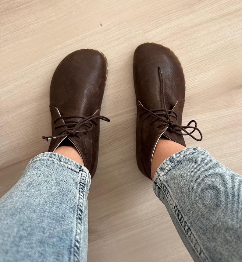 Womens Grounding Boots Dark Brown, Chelsea Barefoot Boots, Ankle Barefoot Boots, Grounding Boots Copper, Leather Sole