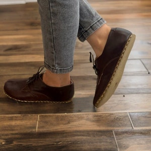 Womens Grounding Shoes Copper Rivets, Leather Sole, Barefoot Shoes ...