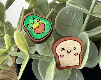 Avocado Toast Stud Earrings | Cute Avocado Earrings