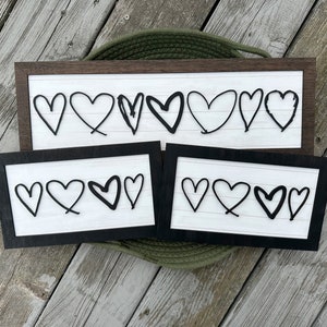 Kids Heart Drawing Sign | Parent, Grandparent, Aunt, Uncle, Teacher Personalized Gift