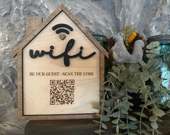 Custom Wifi Password Sign for home, business or rental property