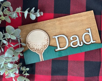 Golf Dad Sign | Golf Dad Sign for Man Cave, Office, Home