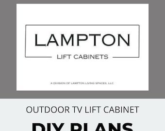 DIY TV Lift Cabinet Plans for TV 56-70