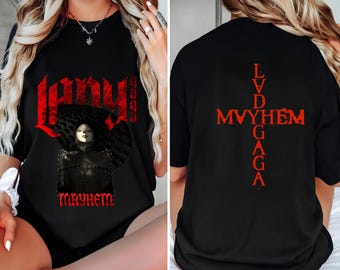 Lady Gaga - the Mayhem Ball Tour Date T-shirt - 180 GSM - Etsy Canada