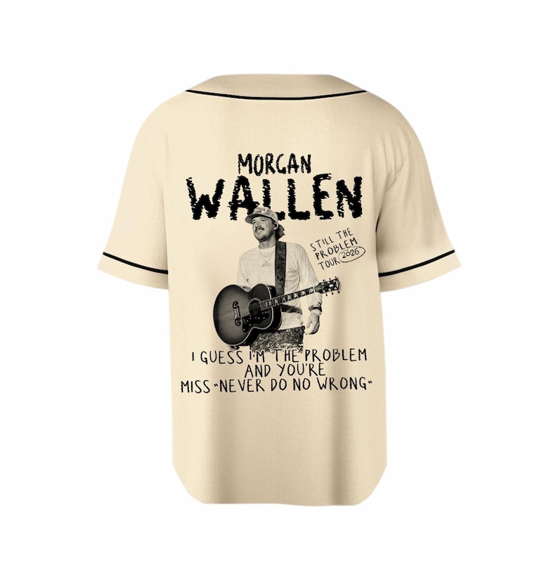 Morgan Wallen 2026 Tour Baseball Jersey - Country Music Fan Merch image 2