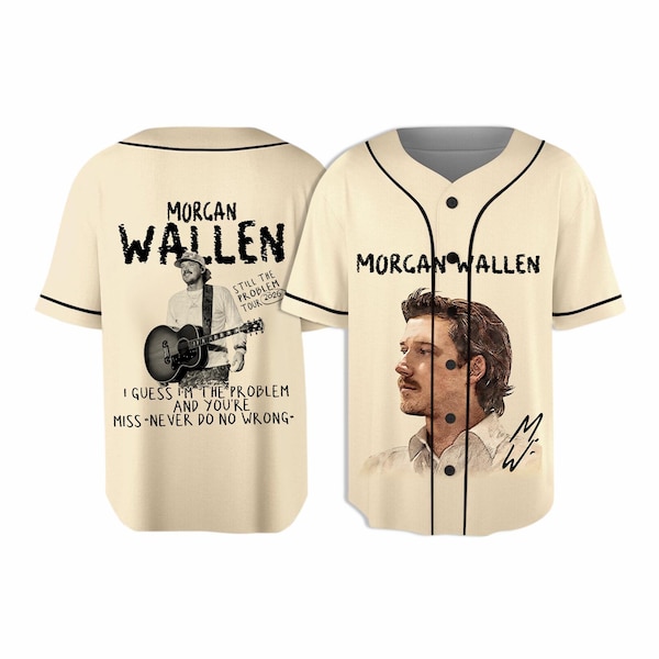 Morgan Wallen 2026 Tour Baseball Jersey - Country Music Fan Merch