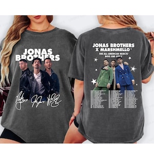 Comfort Colors® Jonas Brothers Shirt, Jonas Brother Merch, Retro Jonas Brothers Tour Shirt, Jonas Retro 90&#39;s, Jonas Brother Unisex T-shirt