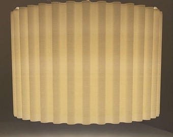 3D Printed PLA Wavy Lamp Shade, Mid-Century Modern Pendant Light, Minimalist Ceiling Fixture