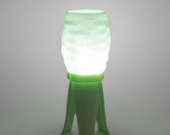 Sculptural Wavy Desk Lamp ALABEADO – Architectural Parametric Lamp – Unique Modern Gift