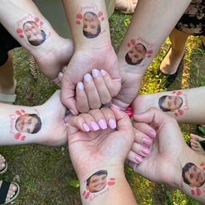 Custom Temporary Tattoos, Bachelorette Party Favors, Groom Tattoo, Bachelorette Tattoo, Funny Party Favors, Bride Tattoo, Wedding Tattoos