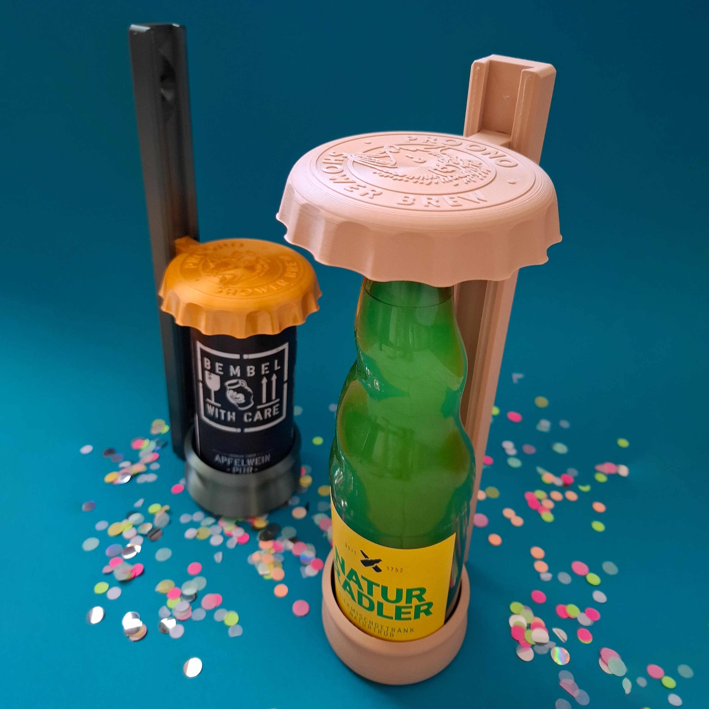 Zerodeko Silikon Flaschenuntersetzer 2er Set - Praktische Getränkehalter Für Bier & Wein