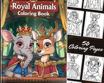 Libro para colorear con retratos reales de animales: 50 páginas para colorear de lindos animales reales - Libro de fantasía para actividades infantiles y alivio del estrés para adultos PDF